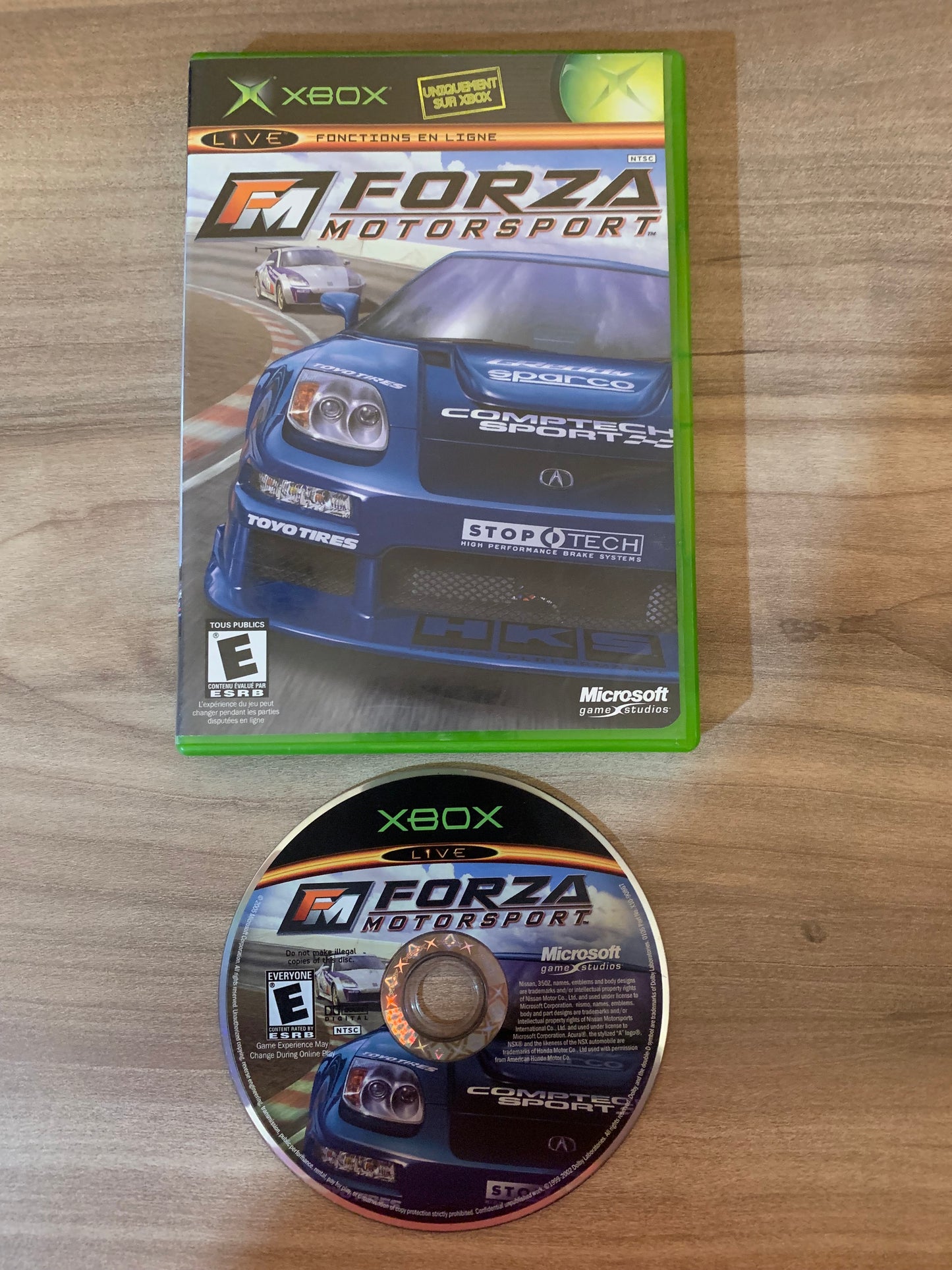 PiXEL-RETRO.COM : MICROSOFT XBOX COMPLETE CIB BOX MANUAL GAME NTSC FM FORZA MOTORSPORT