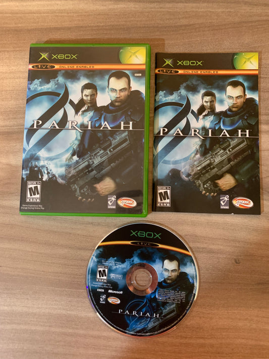 PiXEL-RETRO.COM : MICROSOFT XBOX COMPLETE CIB BOX MANUAL GAME NTSC PARIAH