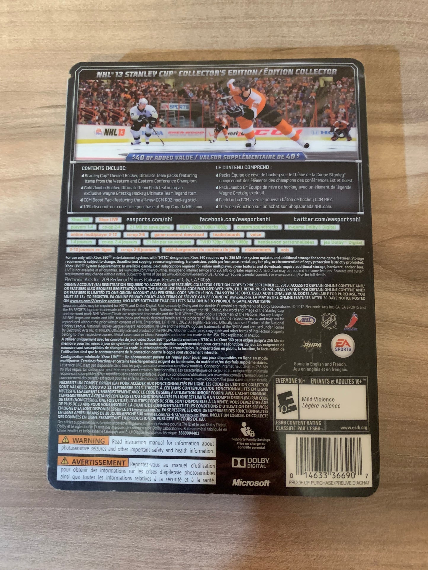 MiCROSOFT XBOX 360 | NHL 13 | STANLEY CUP EDiTiON
