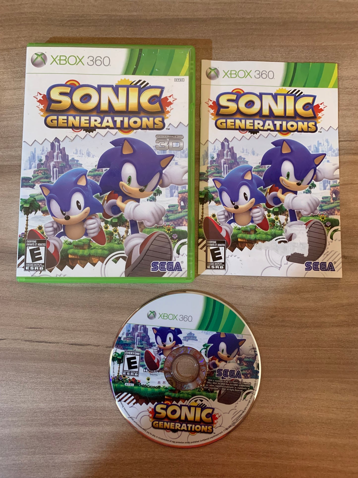 PiXEL-RETRO.COM : MICROSOFT XBOX 360 COMPLETE CIB BOX MANUAL GAME NTSC SONIC GENERATIONS