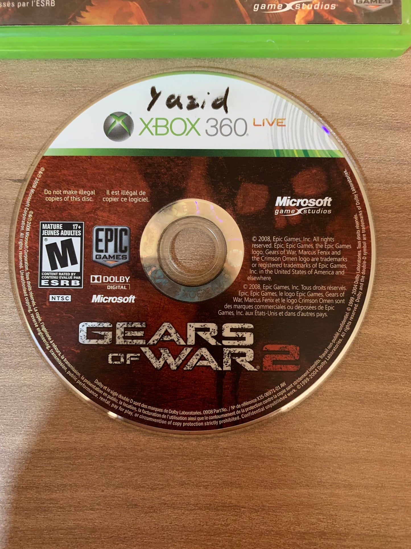 MiCROSOFT XBOX 360 | GEARS OF WAR 2