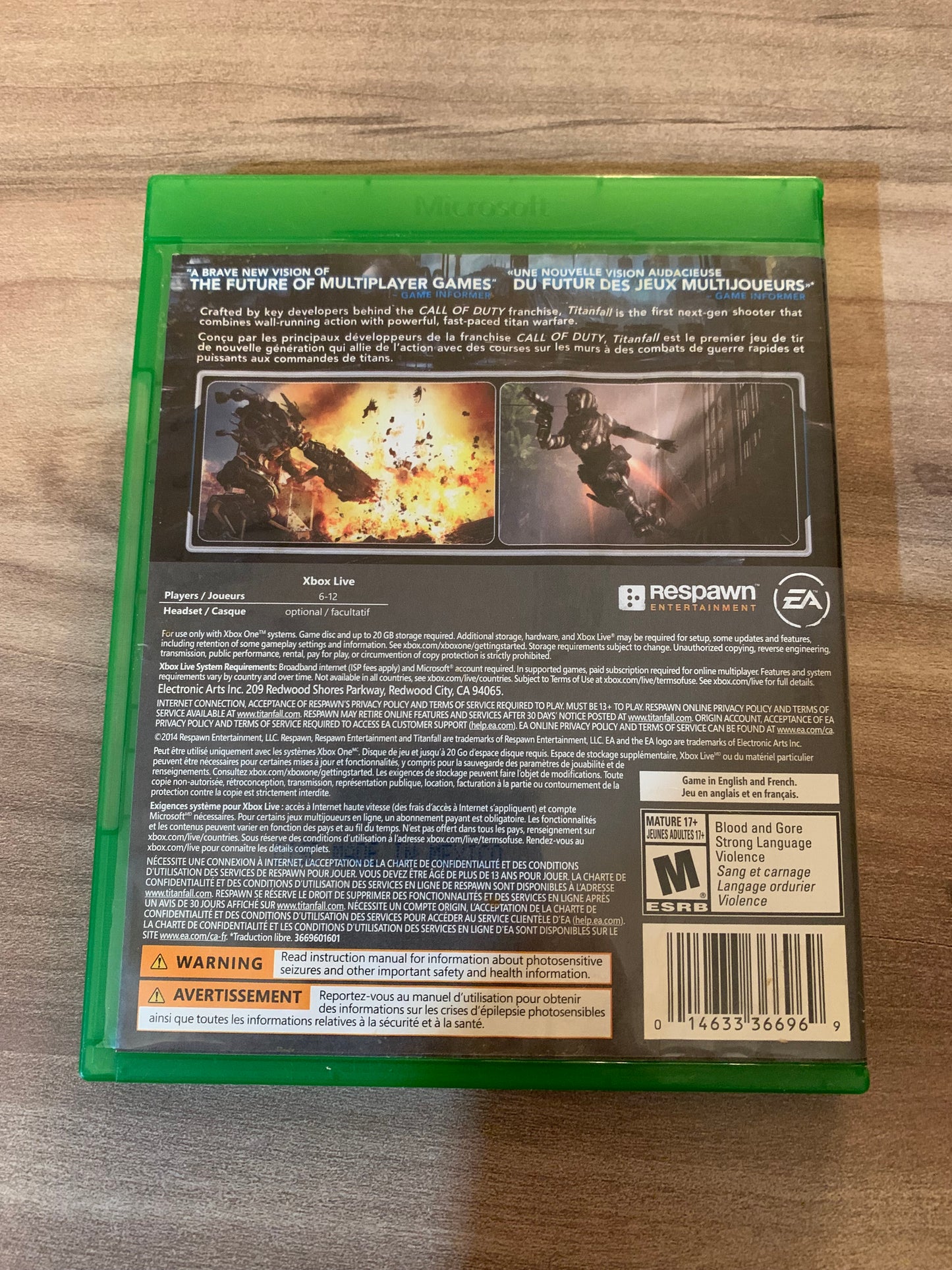 MiCROSOFT XBOX ONE | TiTANFALL