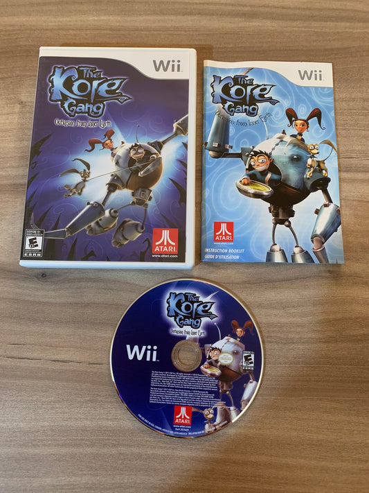 PiXEL-RETRO.COM : NINTENDO WII COMPLET CIB BOX MANUAL GAME NTSC THE KORE GANG OUTVASION FROM INNER EARTH