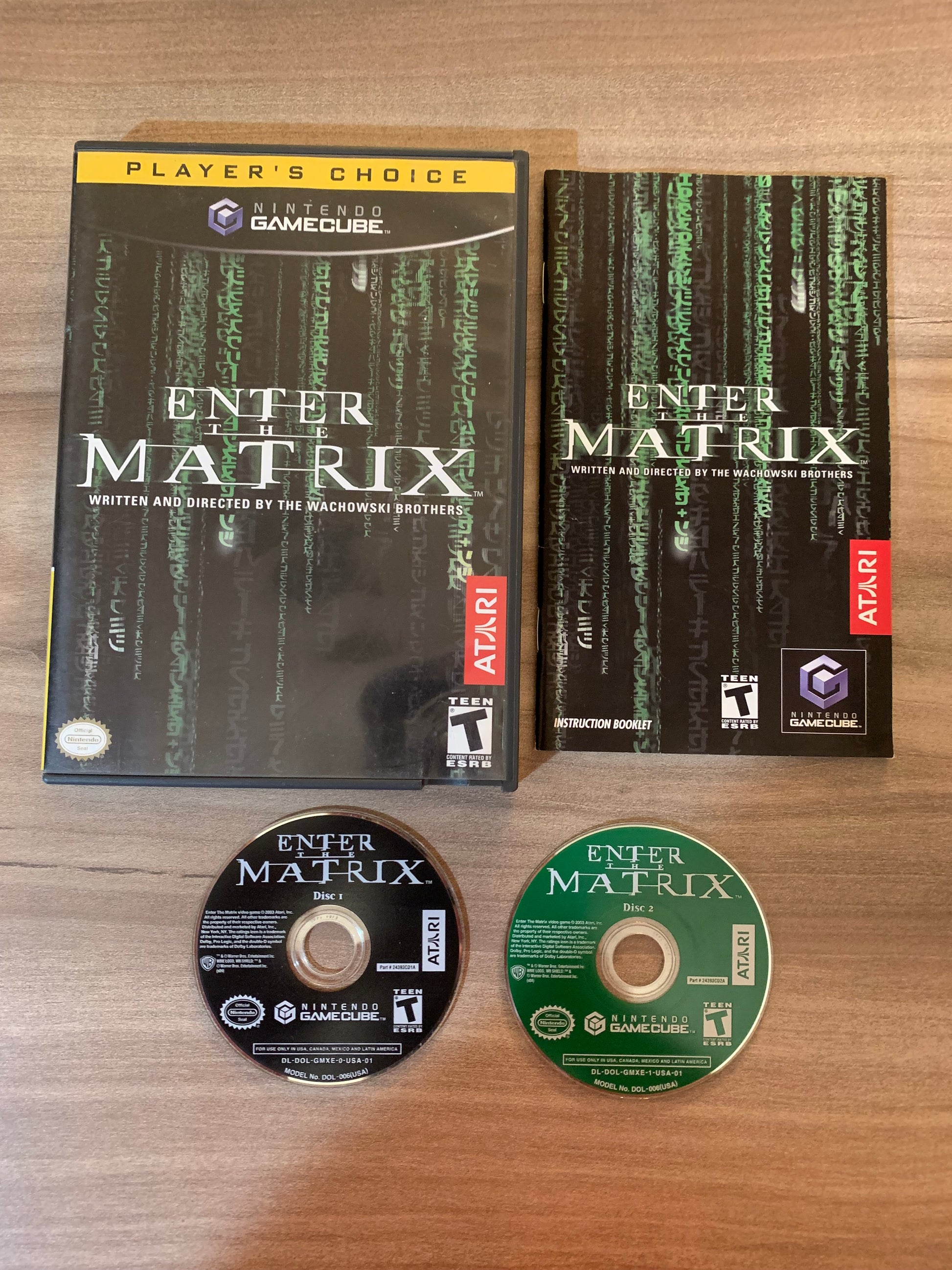 PiXEL-RETRO.COM : NINTENDO GAMECUBE COMPLETE CIB BOX MANUAL GAME NTSC ENTER THE MATRIX