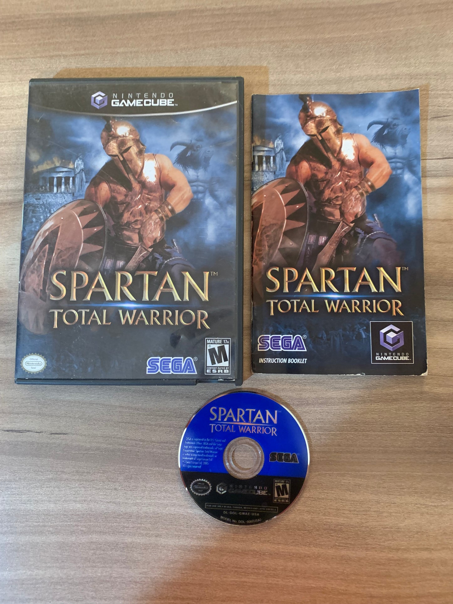 PiXEL-RETRO.COM : NINTENDO GAMECUBE COMPLETE CIB BOX MANUAL GAME NTSC SPARTAN TOTAL WARRIOR