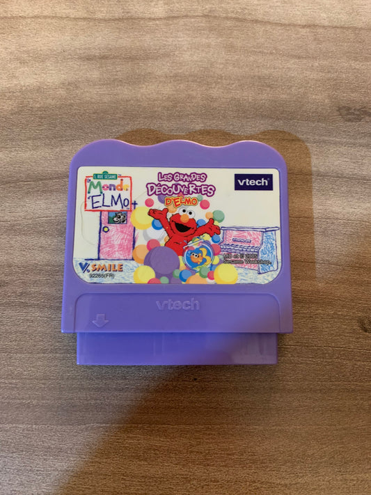 PiXEL-RETRO.COM : VTECH V.SMILE MOTION GAME NTSC LES GRANDES DÉCOUVERTES D'ELMO