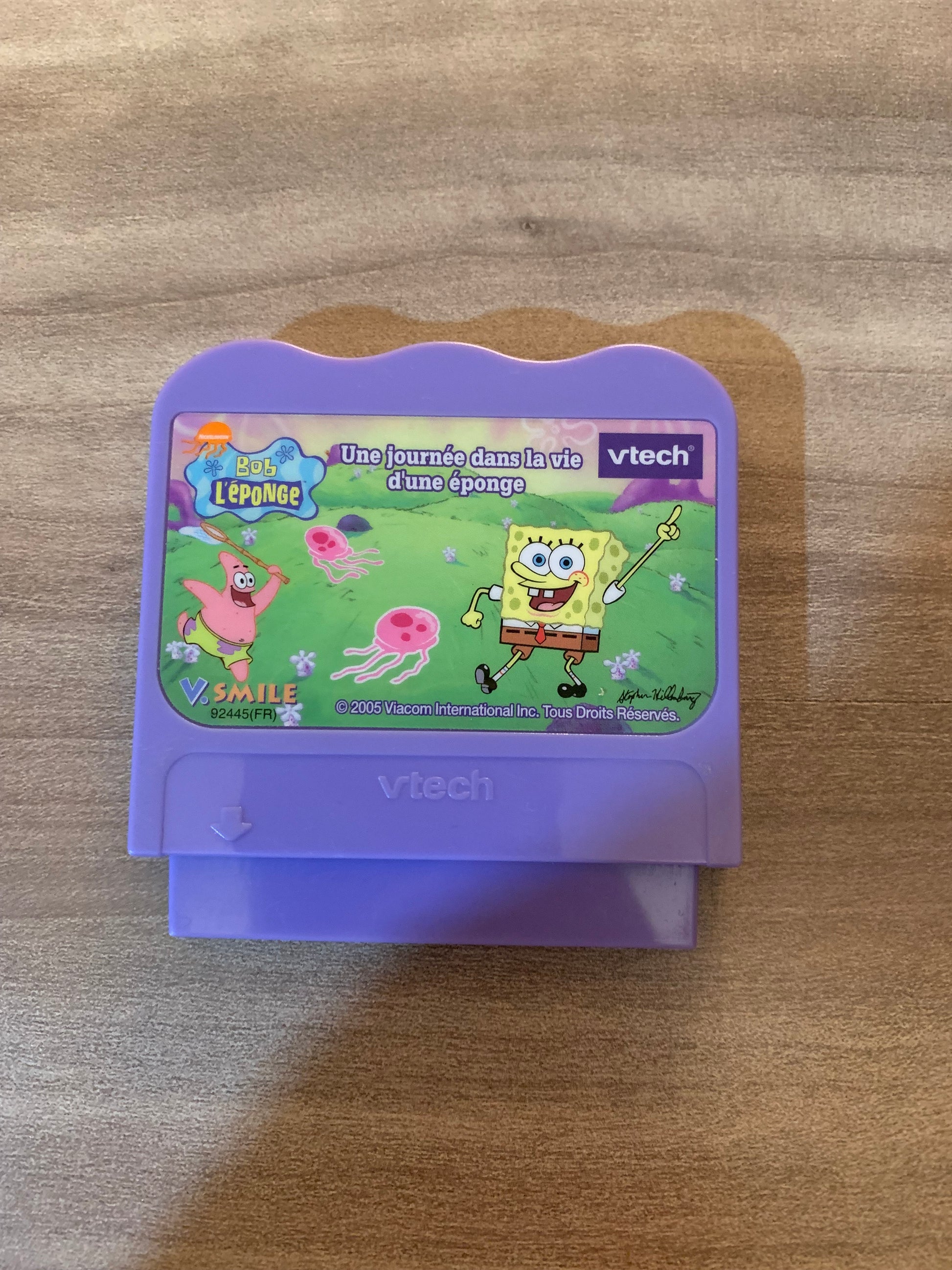 PiXEL-RETRO.COM : VTECH V.SMILE MOTION GAME NTSC BOB L'ÉPONGE UNE JOURNÉE DANS LA VIE D'UNE ÉPONGE