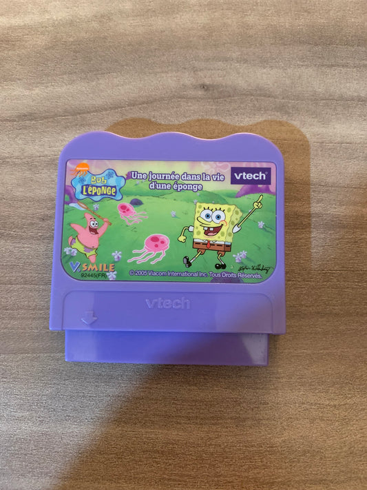 PiXEL-RETRO.COM : VTECH V.SMILE MOTION GAME NTSC BOB L'ÉPONGE UNE JOURNÉE DANS LA VIE D'UNE ÉPONGE