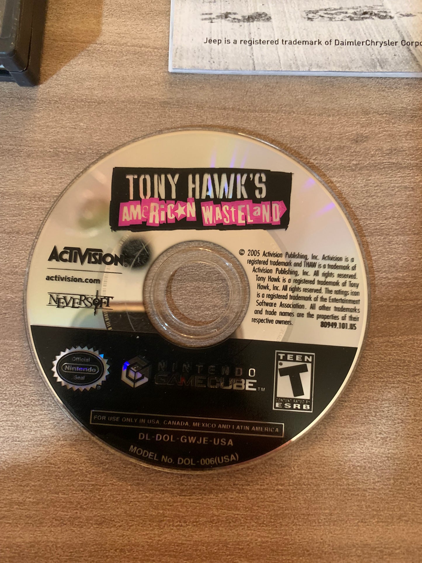 NiNTENDO GAMECUBE [NGC] | TONY HAWKS AMERiCAN WASTELAND