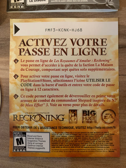 SONY PLAYSTATiON 3 [PS3] | THE KINGDOM OF AMALUR RECKONiNG (KiNGDOM OF AMALUR) | French version
