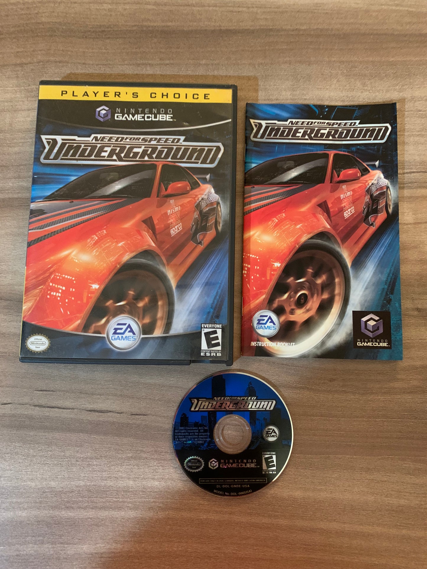 PiXEL-RETRO.COM : NINTENDO GAMECUBE COMPLETE CIB BOX MANUAL GAME NTSC NEED FOR SPEED UNDERGROUND