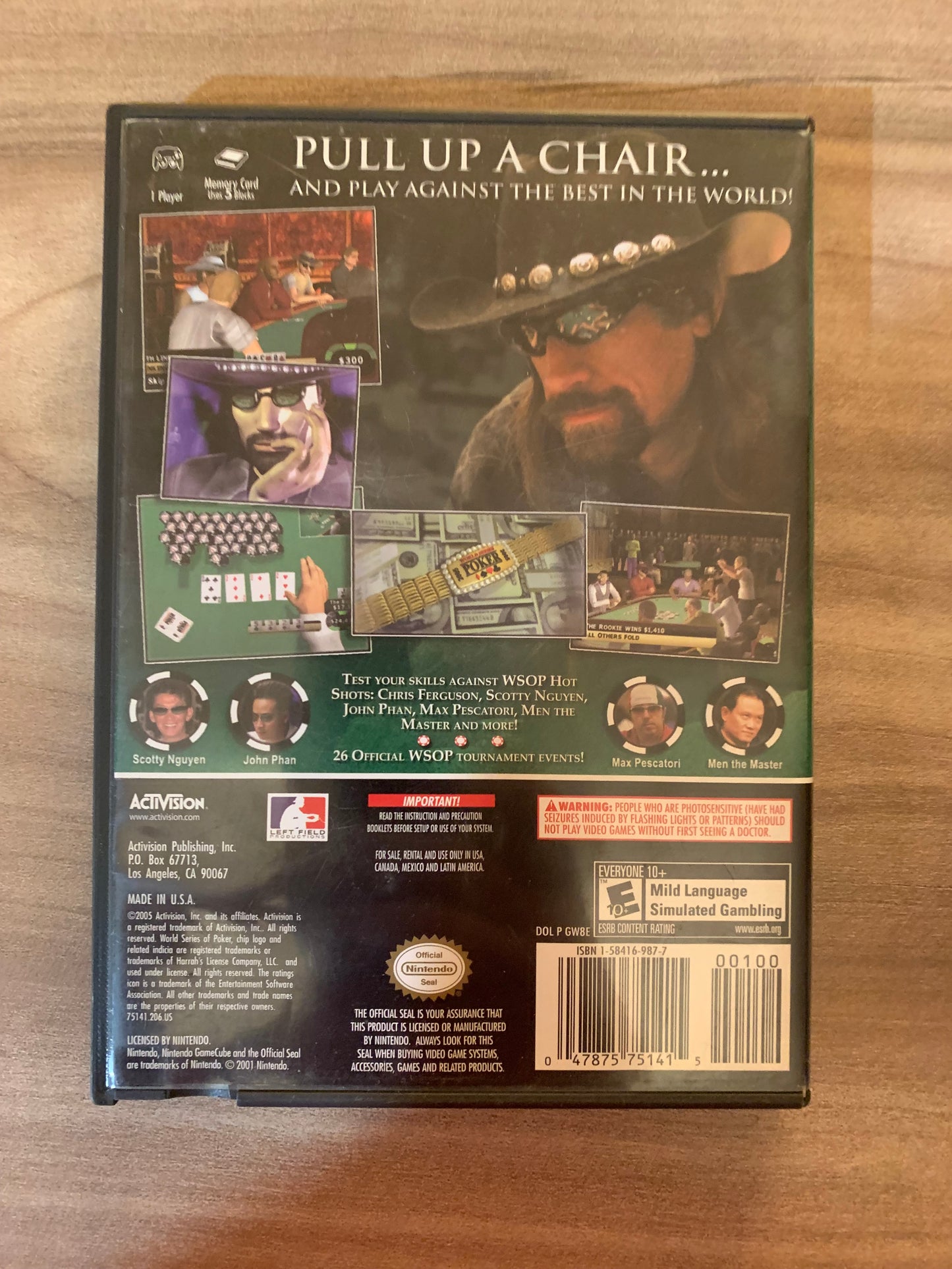 NiNTENDO GAMECUBE [NGC] | WORLD SERiES POKER PLAY THE PROS