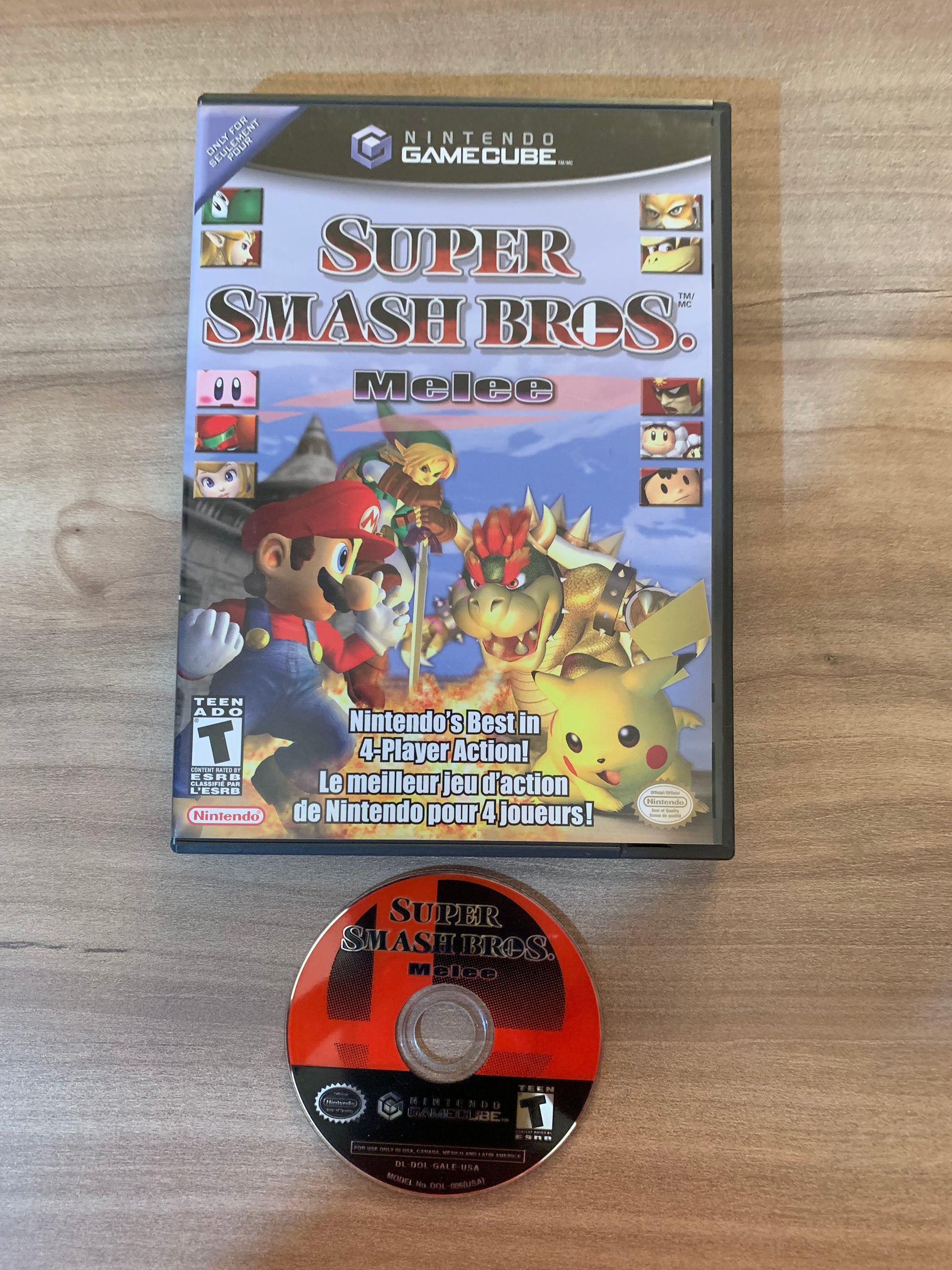 PiXEL-RETRO.COM : NINTENDO GAMECUBE COMPLETE CIB BOX MANUAL GAME NTSC SUPER SMASH BROS. MELEE