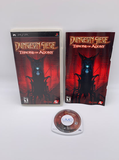 PiXEL-RETRO.COM : SONY PLAYSTATION PORTABLE (PSP) COMPLET CIB BOX MANUAL GAME NTSC DUNGEON SIEGE THRONE OF AGONY