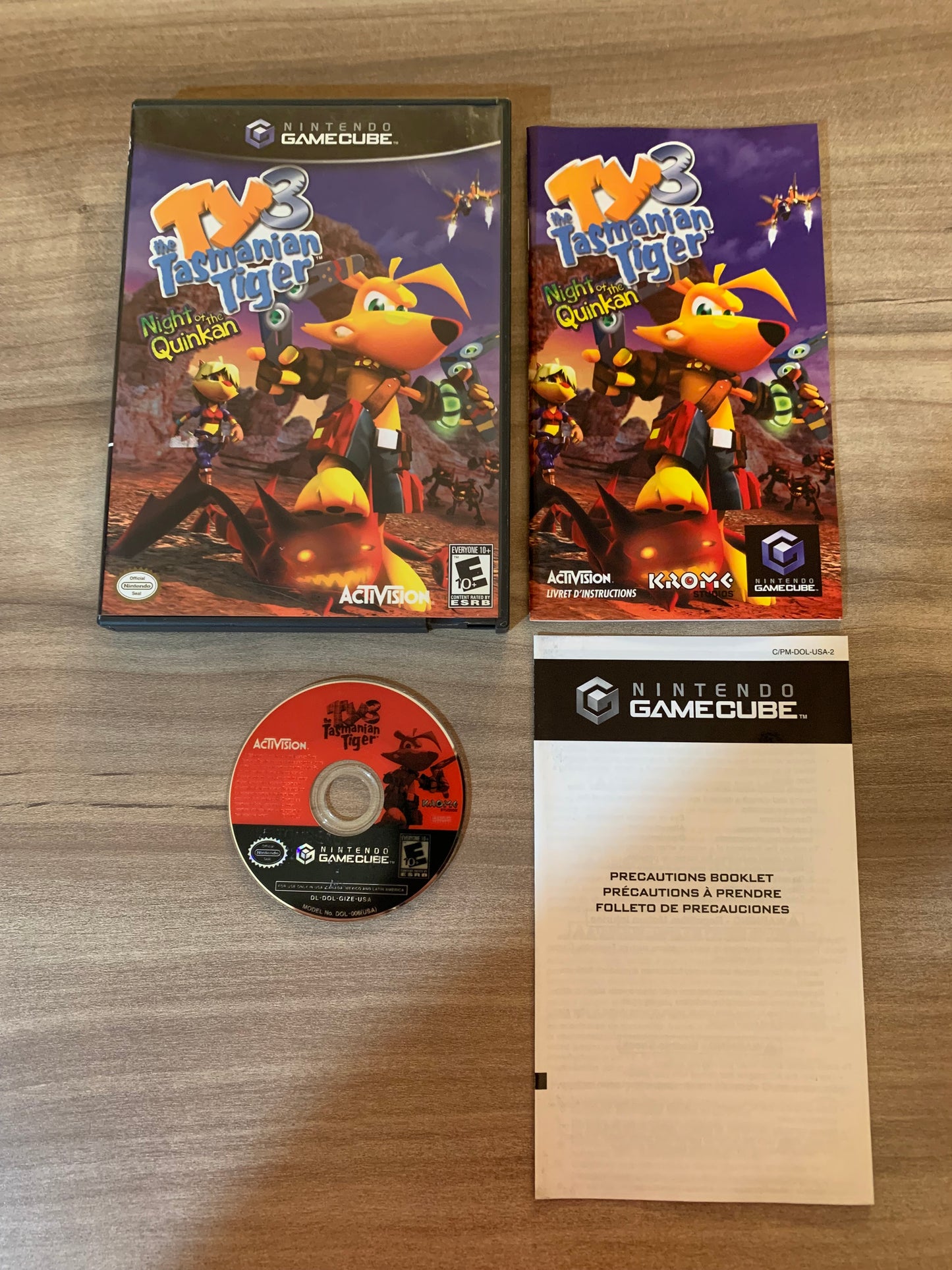 PiXEL-RETRO.COM : NINTENDO GAMECUBE COMPLETE CIB BOX MANUAL GAME NTSC TY THE TASMANIAN TIGER 3 NIGHT OF THE QUINKAN