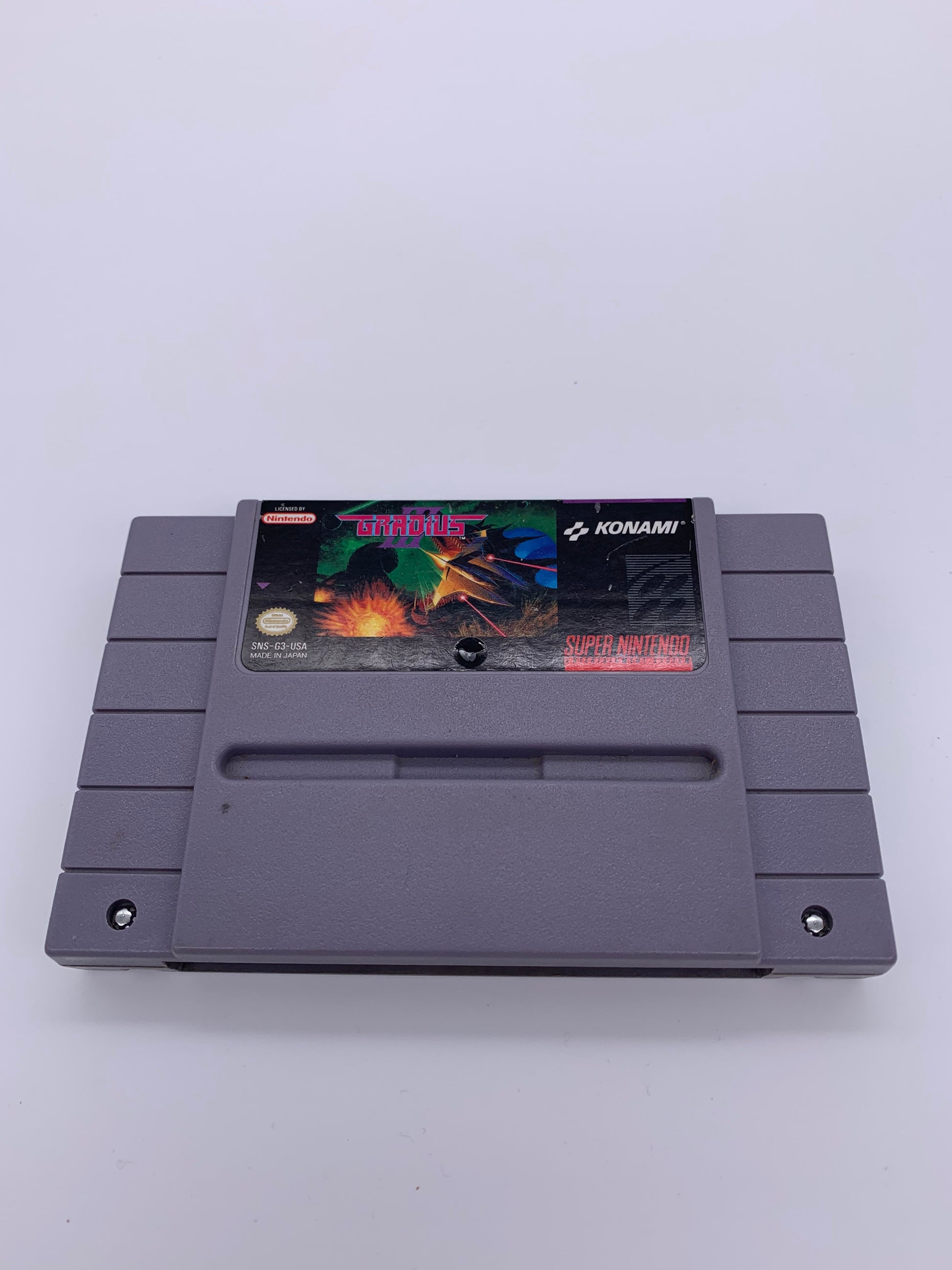 PiXEL-RETRO.COM : SUPER NINTENDO NES (SNES) GAME NTSC GRADIUS III 3