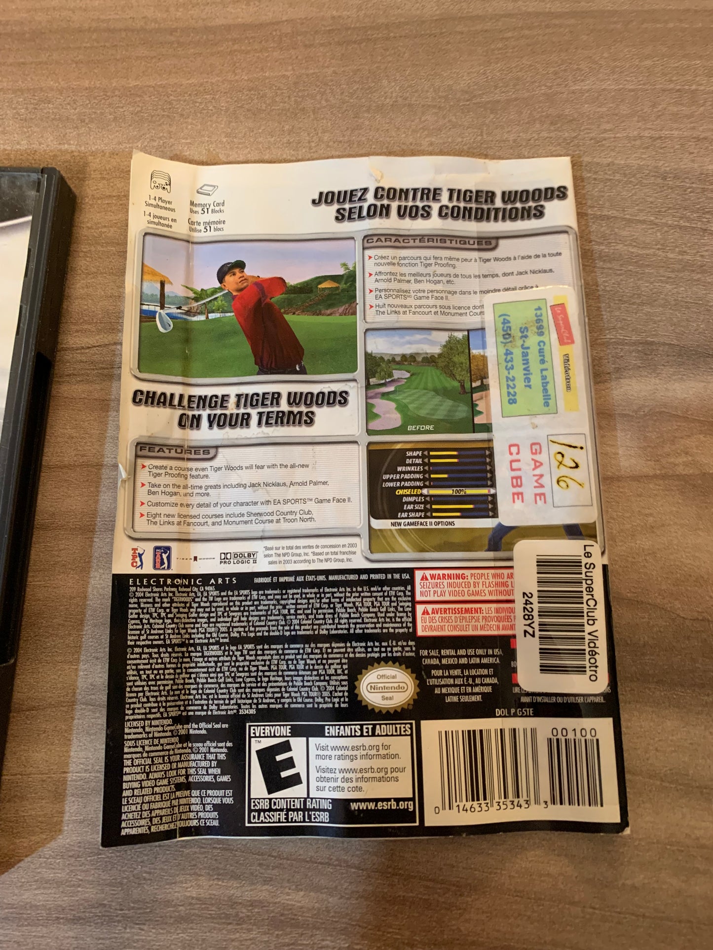 NiNTENDO GAMECUBE [NGC] | TiGER WOODS PGA TOUR 2005