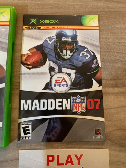 MiCROSOFT XBOX ORiGiNAL | MADDEN NFL 07