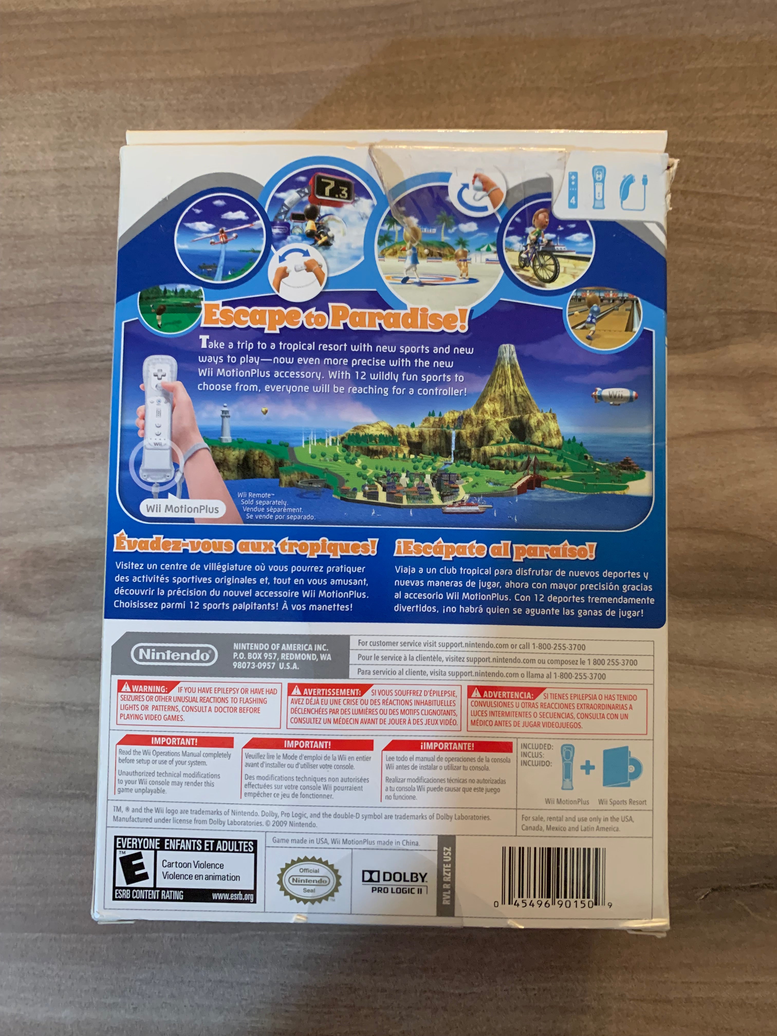 Nintendo Wii Sports & Wii Sports top Resort Game Bundle [B5]