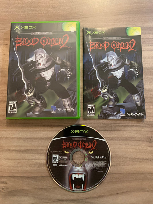 PiXEL-RETRO.COM : MICROSOFT XBOX COMPLETE CIB BOX MANUAL GAME NTSC THE LEGACY OF KAIN SERIES BLOOD OMEN 2