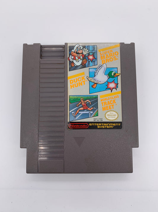 PiXEL-RETRO.COM : NINTENDO ENTERTAiNMENT SYSTEM (NES) SUPER MARIO BROS. & DUCK HUNT & WORLD CLASS TRACK MEET GAME NTSC