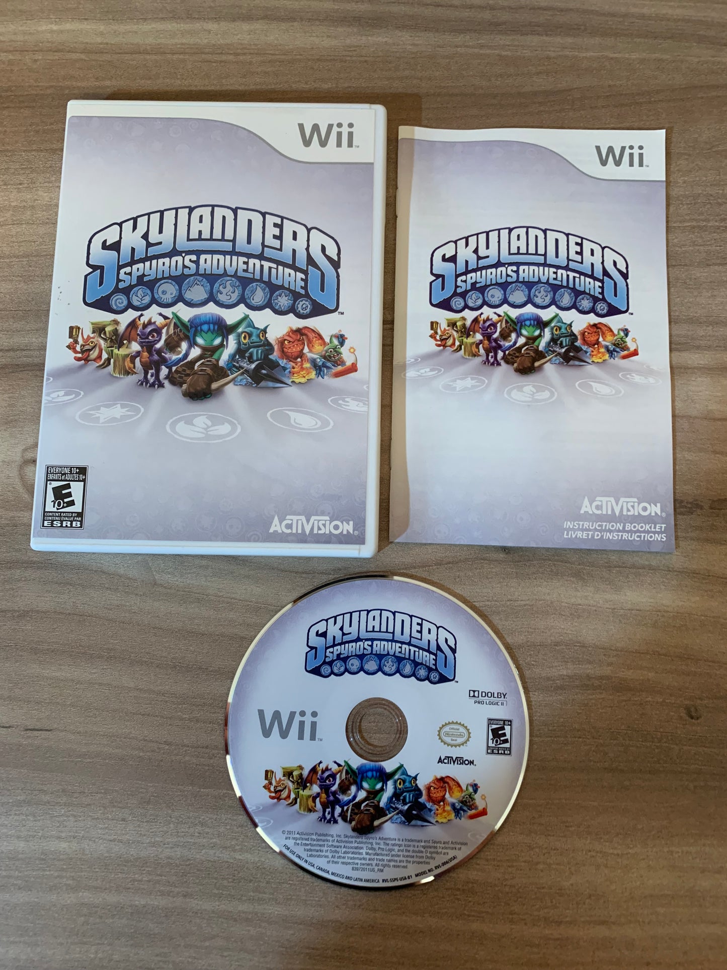 PiXEL-RETRO.COM : NINTENDO WII COMPLET CIB BOX MANUAL GAME NTSC SKYLANDERS SPYRO'S ADVENTURE