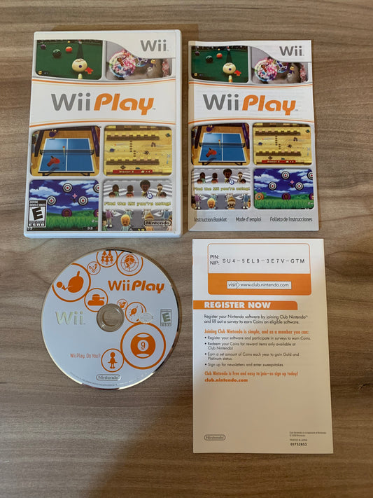 PiXEL-RETRO.COM : NINTENDO WII COMPLET CIB BOX MANUAL GAME NTSC WII PLAY