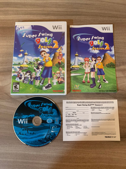 PiXEL-RETRO.COM : NINTENDO WII COMPLET CIB BOX MANUAL GAME NTSC SUPER SWING GOLF SEASON 2