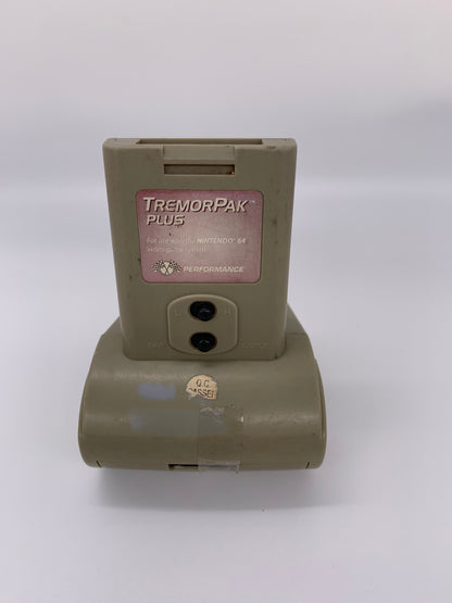 PiXEL-RETRO.COM : NINTENDO 64 (N64) NTSC RUMBLE PAK PERFORMANCE TREMORPAK PLUS P-385