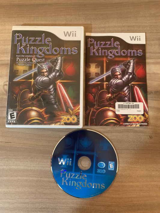 PiXEL-RETRO.COM : NINTENDO WII COMPLET CIB BOX MANUAL GAME NTSC PUZZLE KINGDOMS
