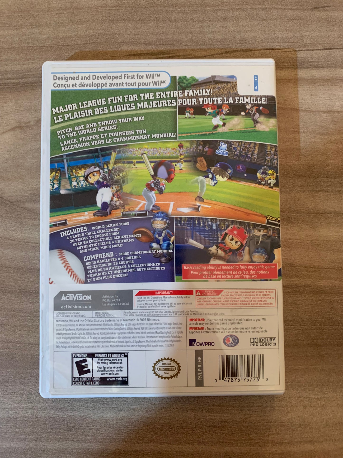 NiNTENDO Wii | LiTTLE LEAGUE WORLD SERiES BASEBALL 2008