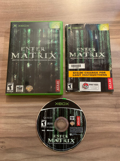 PiXEL-RETRO.COM : MICROSOFT XBOX COMPLETE CIB BOX MANUAL GAME NTSC ENTER THE MATRIX