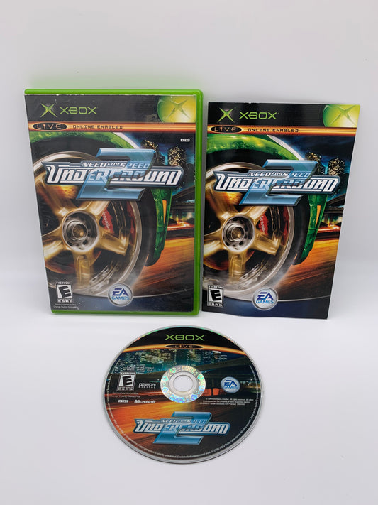 PiXEL-RETRO.COM : MICROSOFT XBOX COMPLETE CIB BOX MANUAL GAME NTSC NEED FOR SPEED UNDERGROUND 2