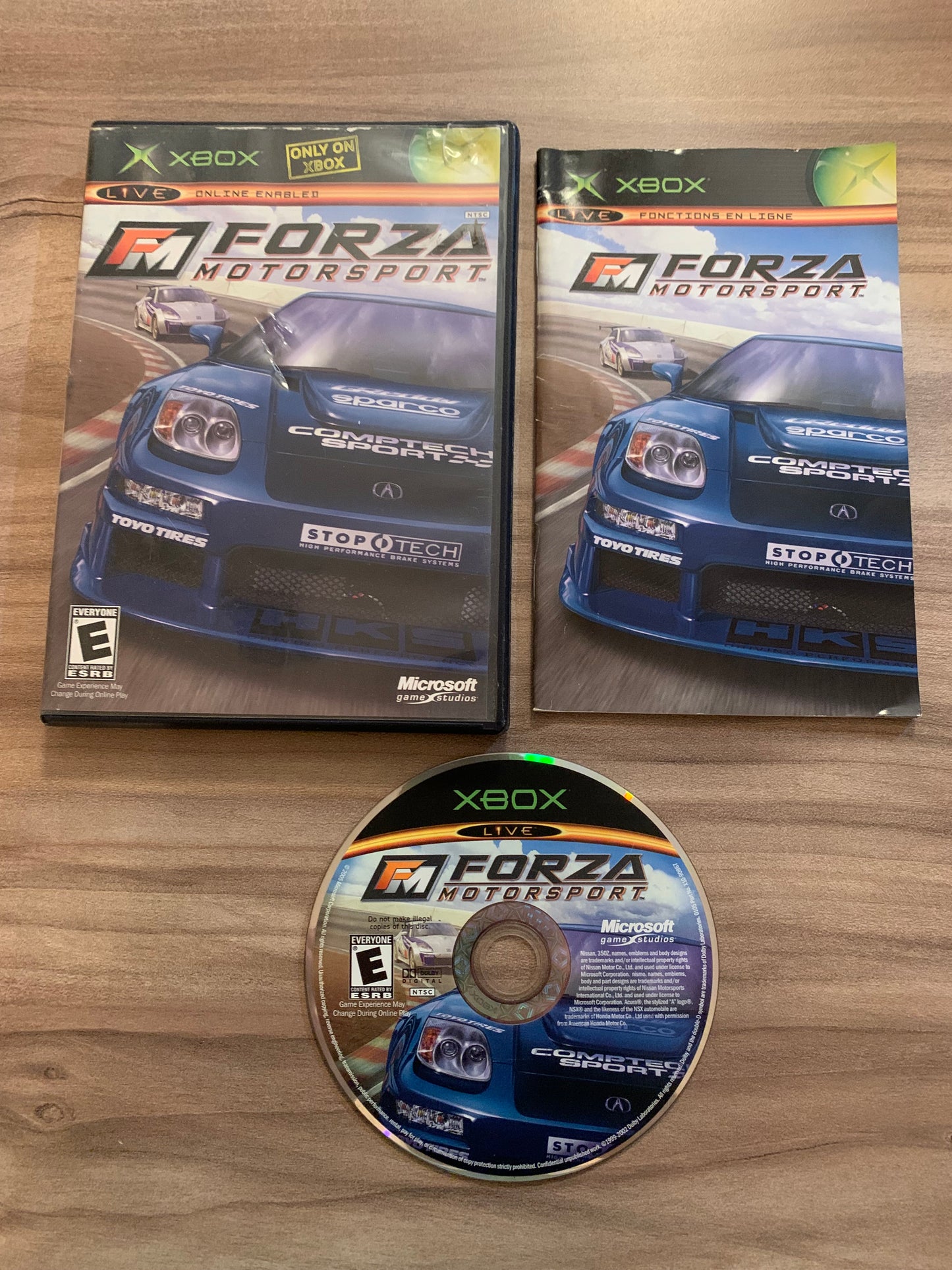 PiXEL-RETRO.COM : MICROSOFT XBOX COMPLETE CIB BOX MANUAL GAME NTSC FM FORZA MOTORSPORT