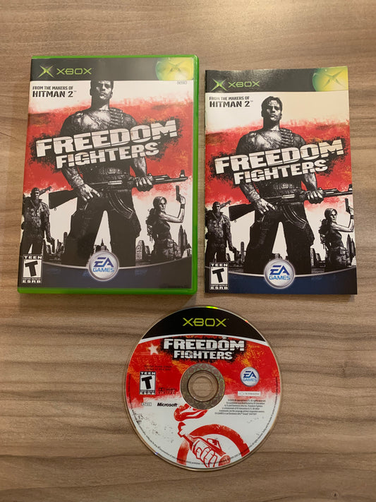 PiXEL-RETRO.COM : MICROSOFT XBOX COMPLETE CIB BOX MANUAL GAME NTSC FREEDOM FIGHTERS