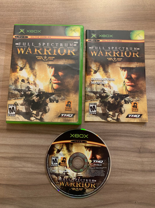 PiXEL-RETRO.COM : MICROSOFT XBOX COMPLETE CIB BOX MANUAL GAME NTSC FULL SPECTRUM WARRIOR