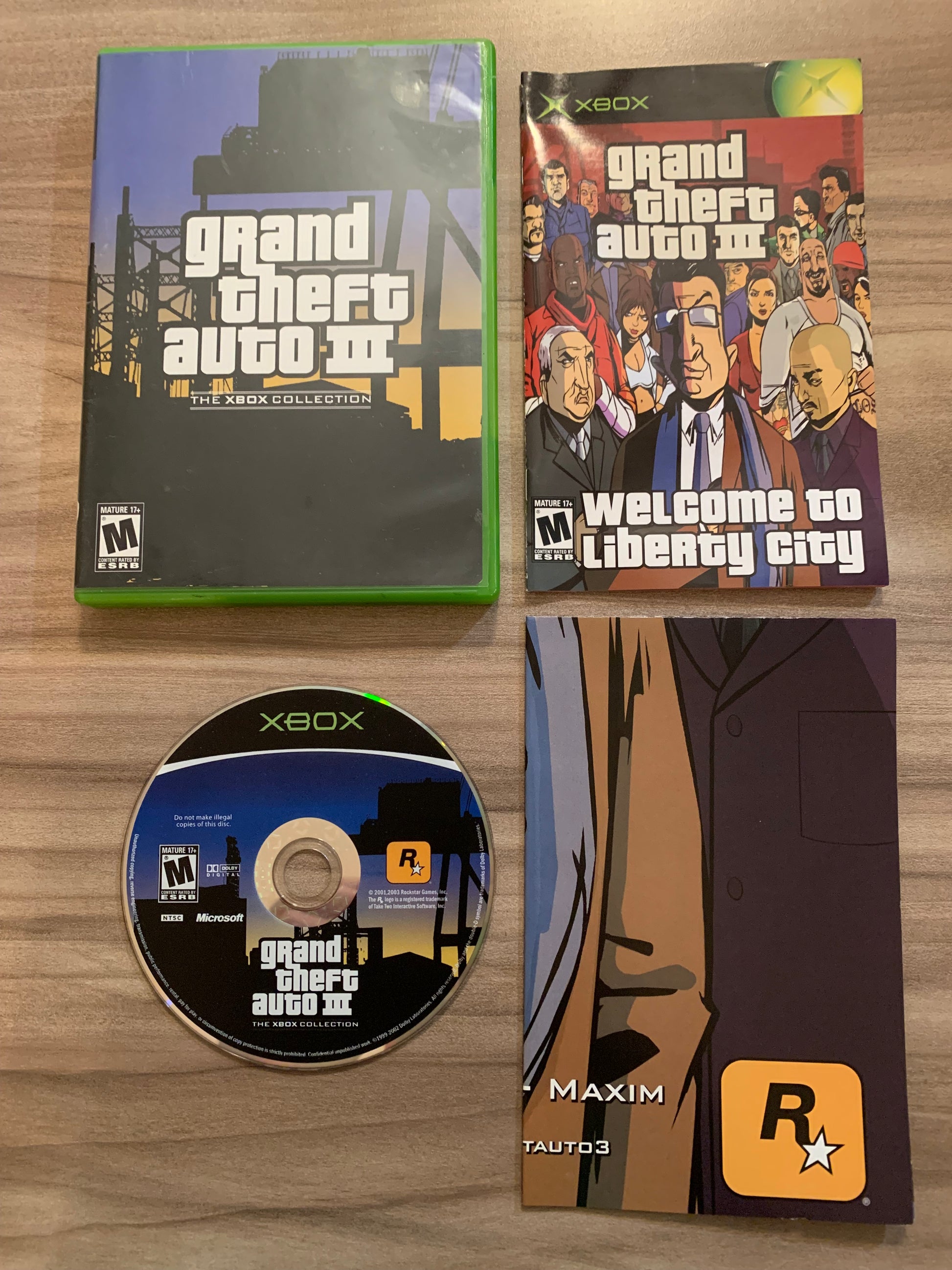 PiXEL-RETRO.COM : MICROSOFT XBOX COMPLETE CIB BOX MANUAL GAME NTSC GRAND THEFT AUTO III