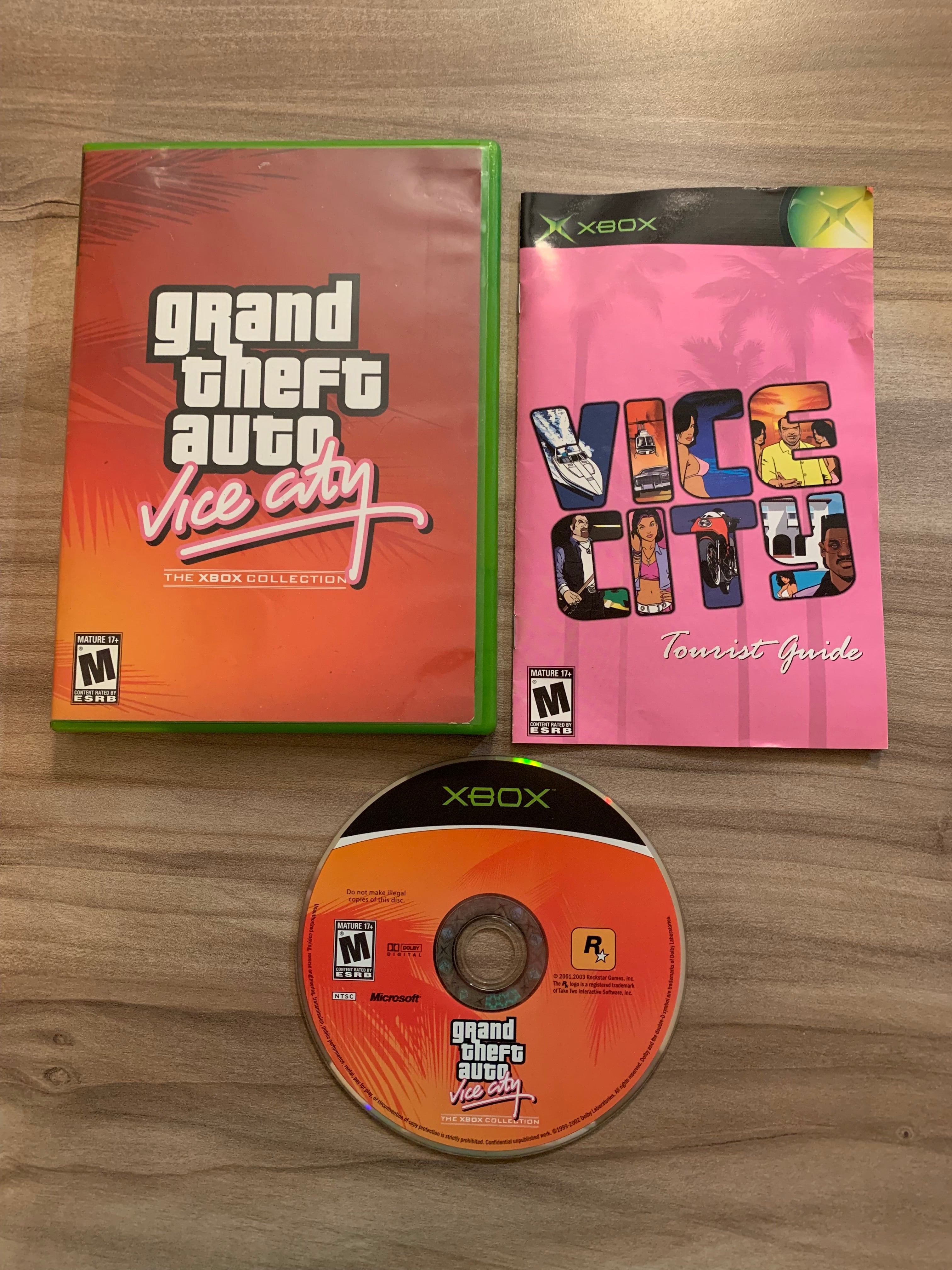 MiCROSOFT XBOX ORiGiNAL | GRAND THEFT AUTO ViCE CiTY THE XBOX COLLECTi ...