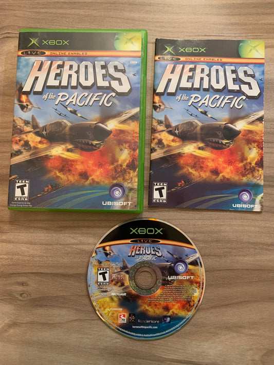 PiXEL-RETRO.COM : MICROSOFT XBOX COMPLETE CIB BOX MANUAL GAME NTSC HEROES OF THE PACIFIC