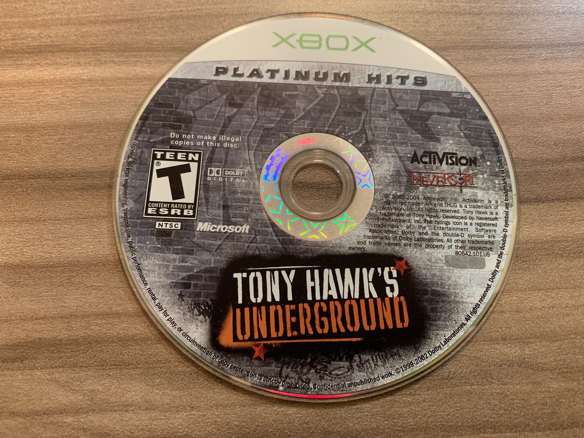 PiXEL-RETRO.COM : MICROSOFT XBOX COMPLETE CIB BOX MANUAL GAME NTSC TONY HAWK'S UNDERGROUND