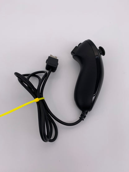 PiXEL-RETRO.COM : NINTENDO WII NTSC BLACK NUNCHUCK CONTROLLER