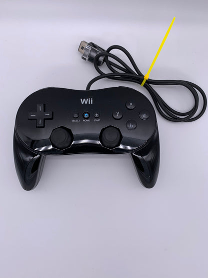 PiXEL-RETRO.COM : NINTENDO WII NTSC BLACK CLASSIC PRO CONTROLLER