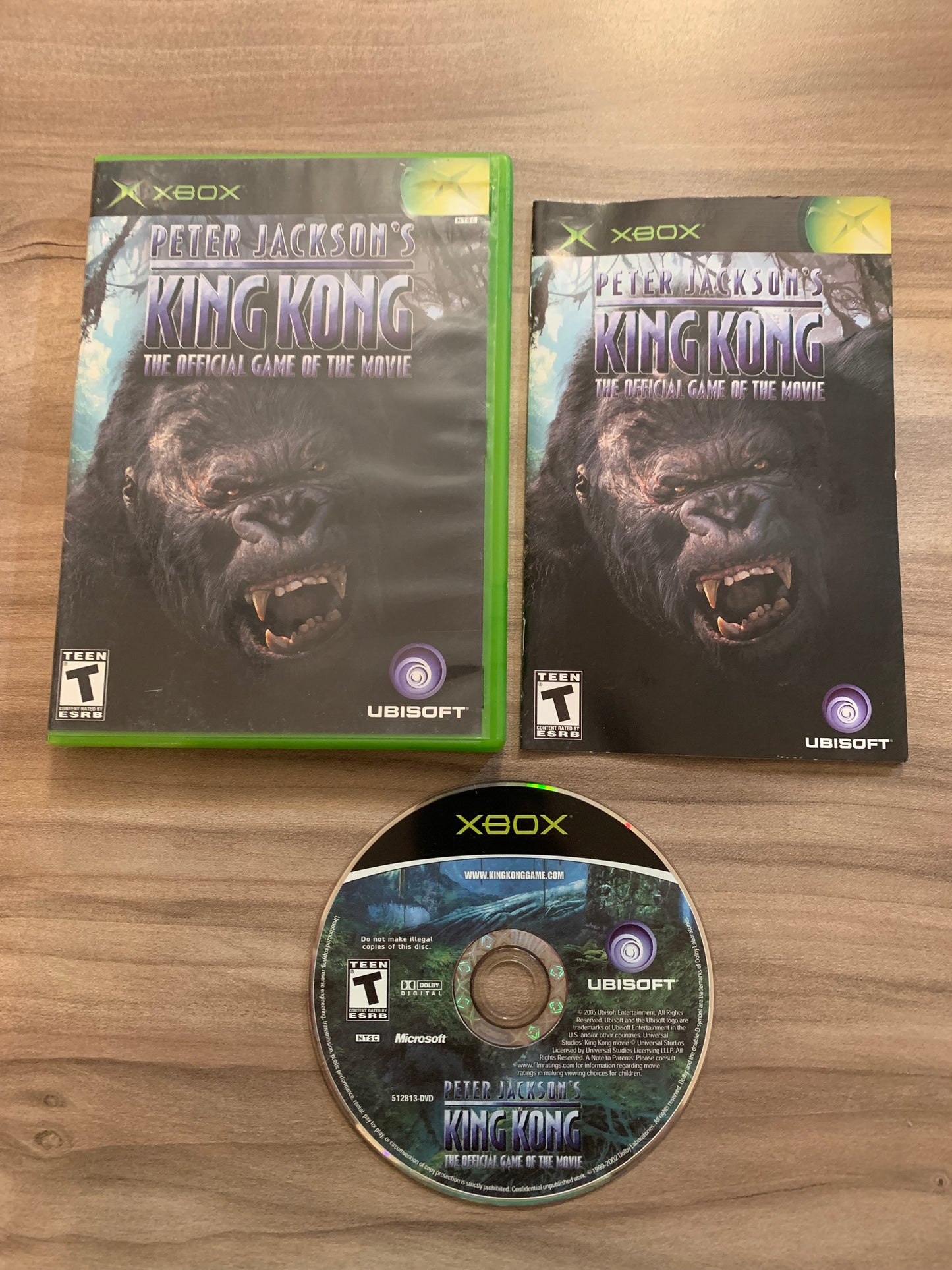 PiXEL-RETRO.COM : MICROSOFT XBOX COMPLETE CIB BOX MANUAL GAME NTSC PETER JACKSON'S KING KONG THE OFFICIAL GAME OF THE MOVIE