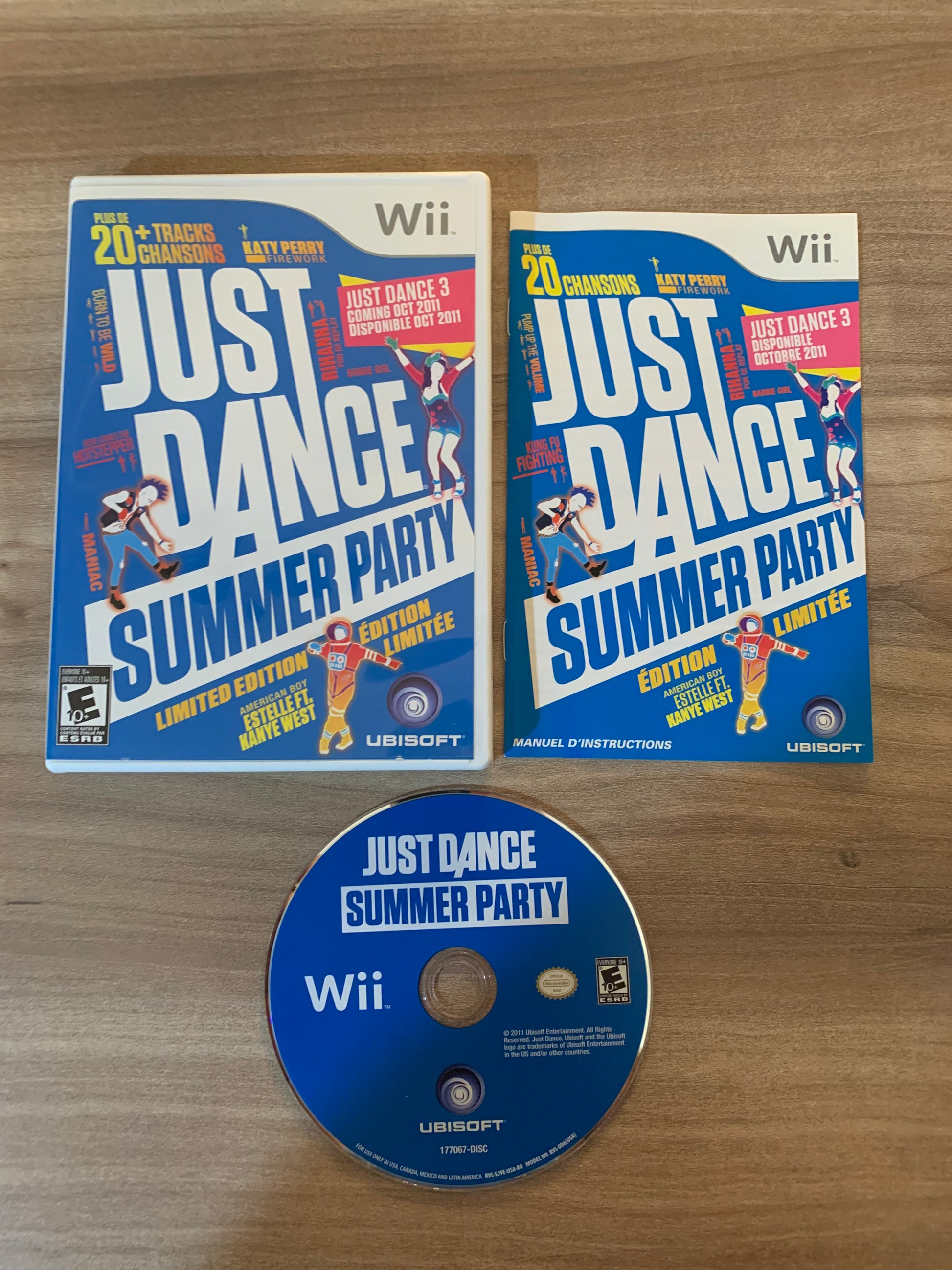 PiXEL-RETRO.COM : NINTENDO WII COMPLET CIB BOX MANUAL GAME NTSC JUST DANCE SUMMER PARTY LiMiTED EDiTiON