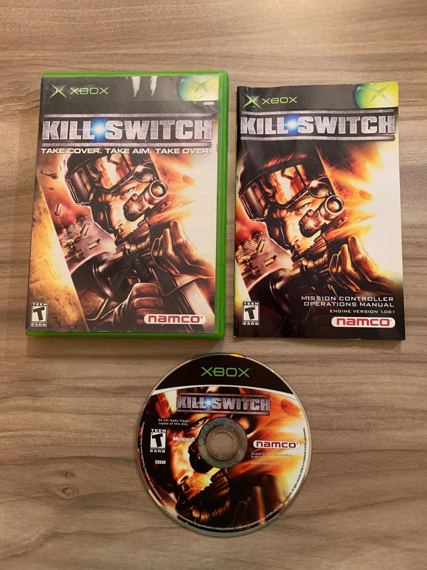 PiXEL-RETRO.COM : MICROSOFT XBOX COMPLETE CIB BOX MANUAL GAME NTSC KILL SWITCH