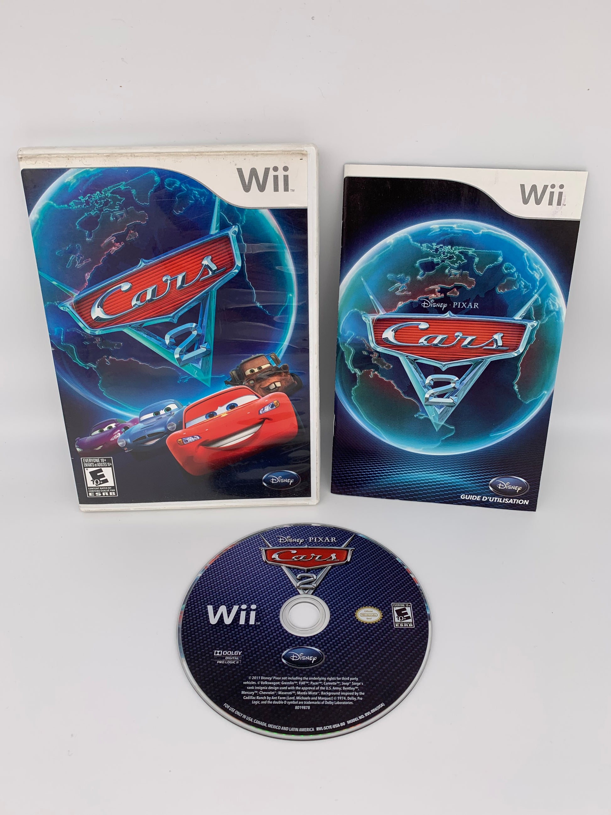 PiXEL-RETRO.COM : NINTENDO WII COMPLET CIB BOX MANUAL GAME NTSC CARS 2