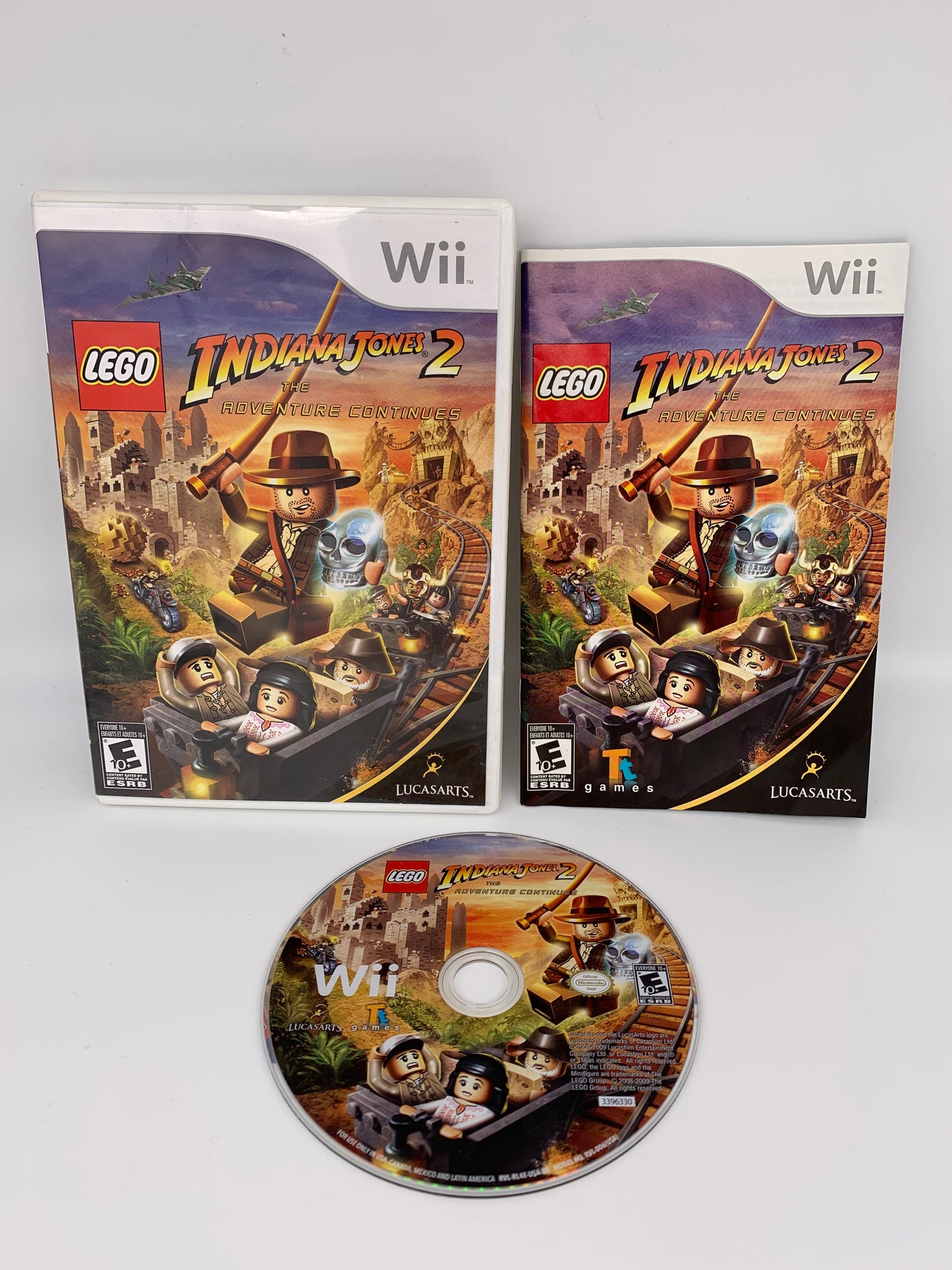 PiXEL-RETRO.COM : NINTENDO WII COMPLET CIB BOX MANUAL GAME NTSC LEGO INDIANA JONES 2 THE ADVENTURE CONTINUES