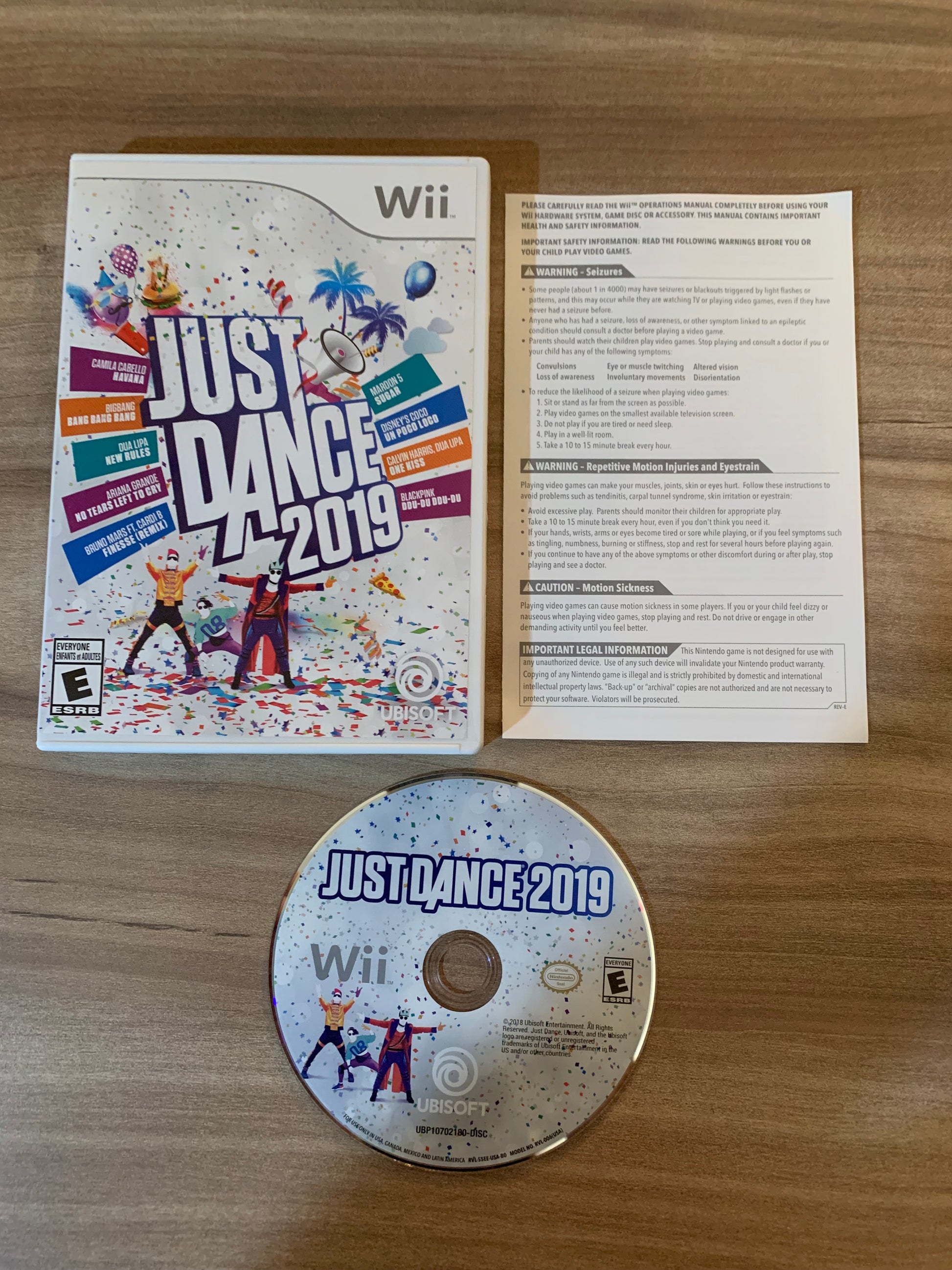 PiXEL-RETRO.COM : NINTENDO WII COMPLET CIB BOX MANUAL GAME NTSC JUST DANCE 2019