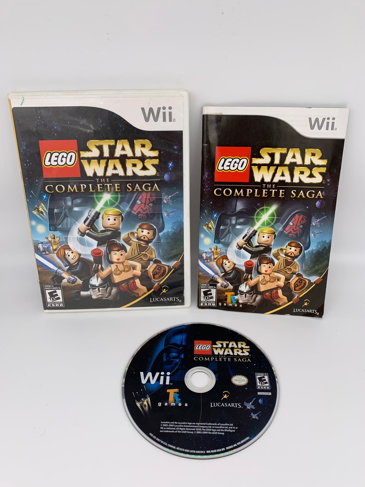 PiXEL-RETRO.COM : NINTENDO WII COMPLET CIB BOX MANUAL GAME NTSC LEGO STAR WARS THE COMPLETE SAGA