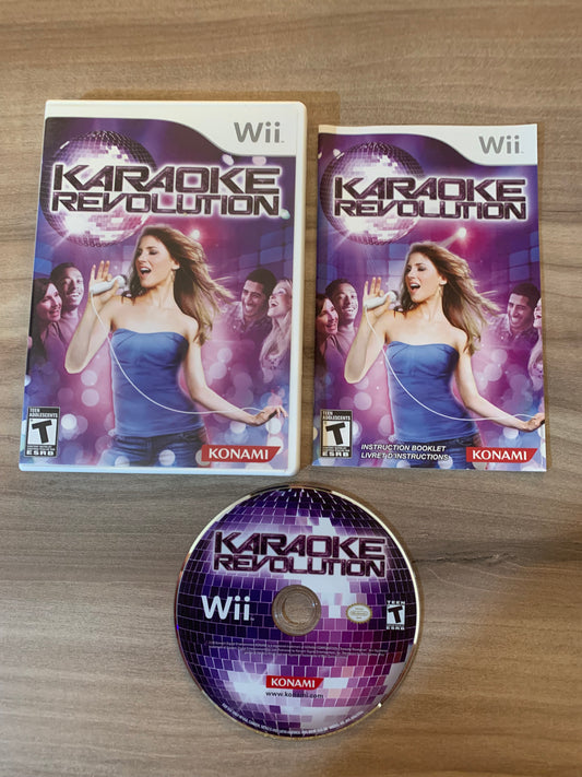 PiXEL-RETRO.COM : NINTENDO WII COMPLET CIB BOX MANUAL GAME NTSC KARAOKE REVOLUTION